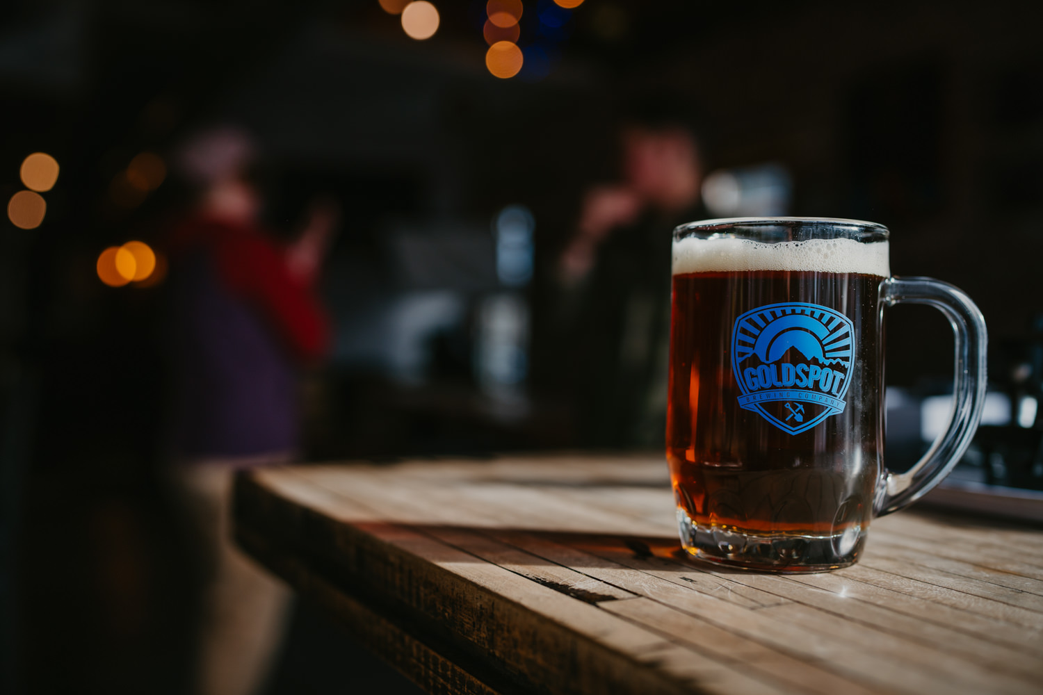 accessibility branding photo of beer on table.